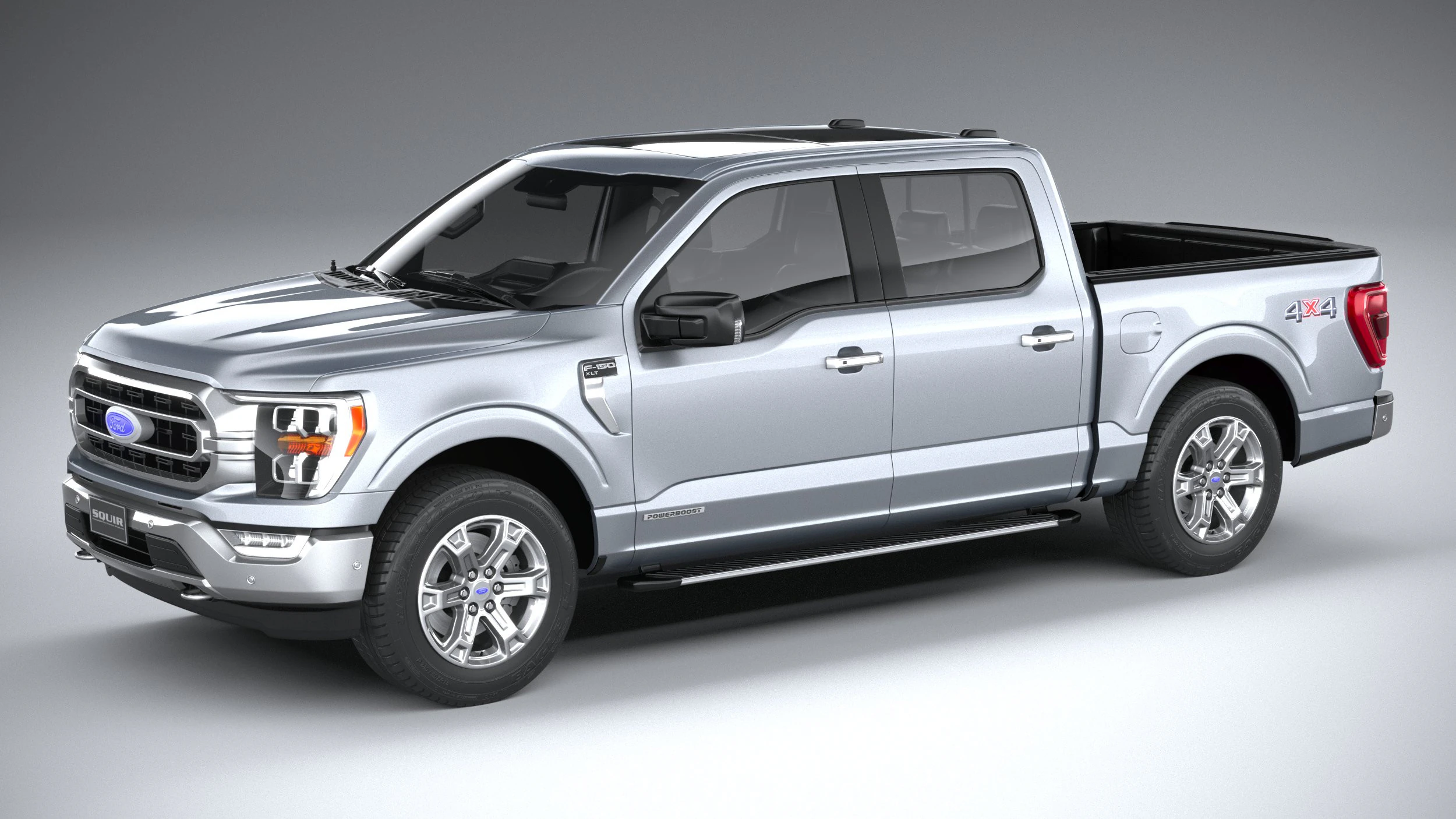 F-150 XLT 2021 3D Model .c4d .max .obj .3ds .fbx .stl .blend