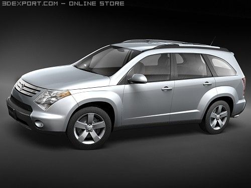 Suzuki XL7 2008 Modello 3D .c4d .max .obj .3ds .fbx .stl .blend