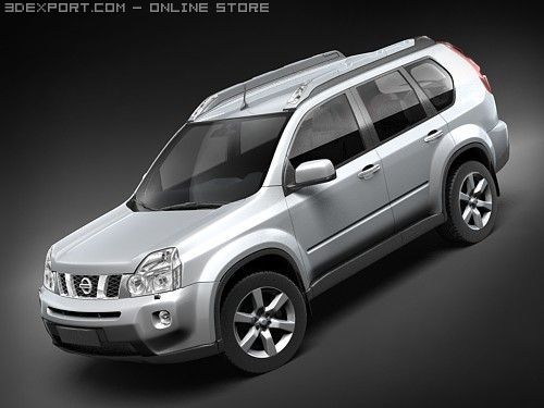Nissan Xtrail 2008 Modelo 3D .c4d .max .obj .3ds .fbx .stl .blend