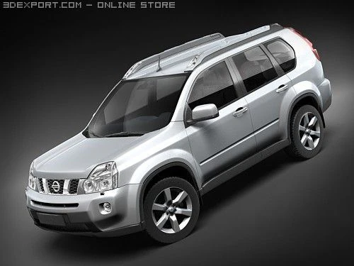 Nissan Xtrail 2008 3D Model .c4d .max .obj .3ds .fbx .stl .blend 