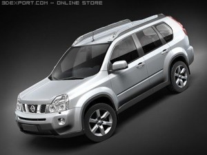 Nissan Xtrail 2008 3D-Modell
