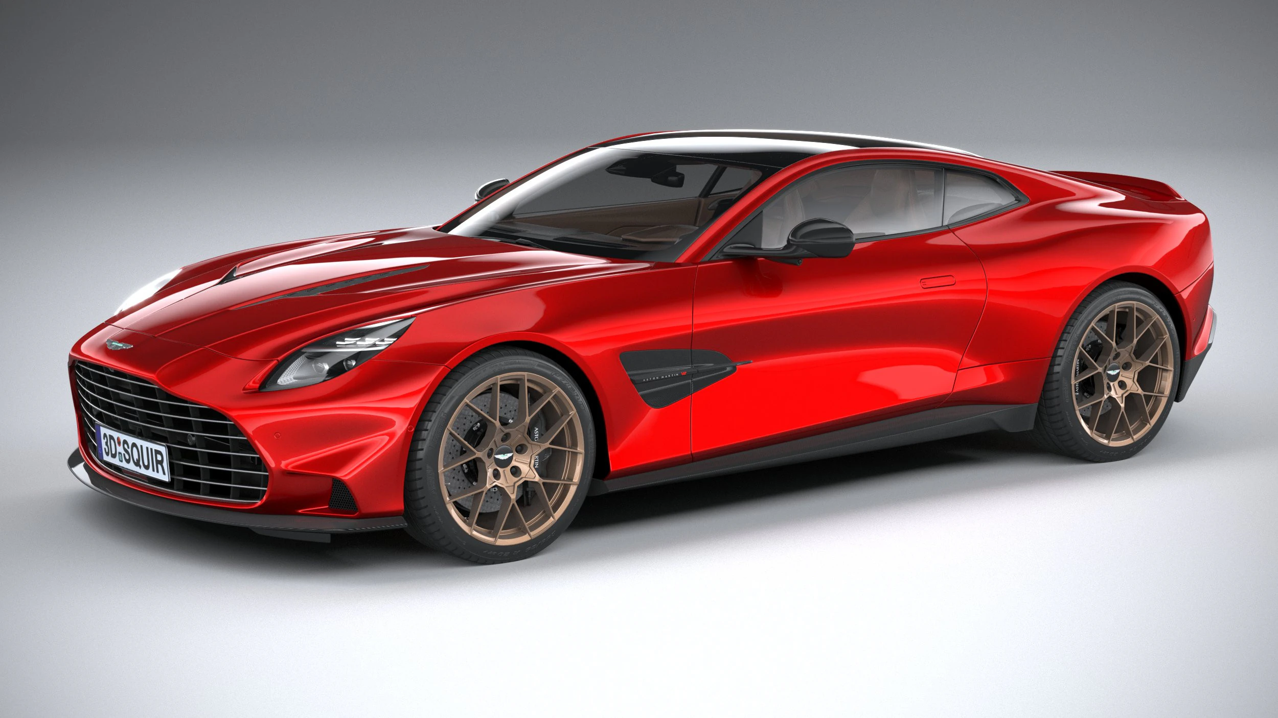 Aston Martin Vanquish 2025 3D Model .c4d .max .obj .3ds .fbx .stl .blend 
