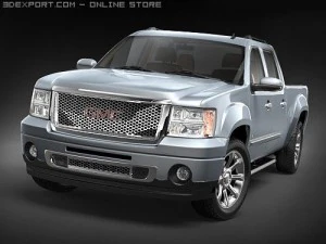 GMC Sierra Denali 2008 3D Model