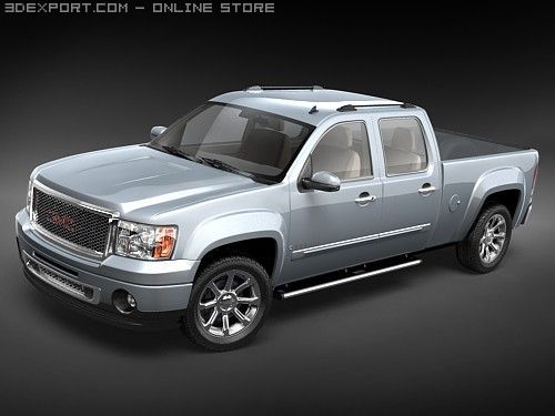 GMC Sierra Denali 2008 3D मॉडल .c4d .max .obj .3ds .fbx .stl .blend 