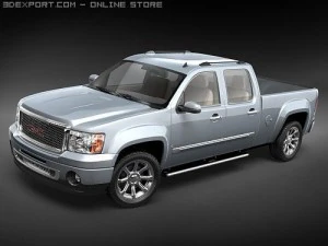 GMC Sierra Denali 2008 Modelo 3D