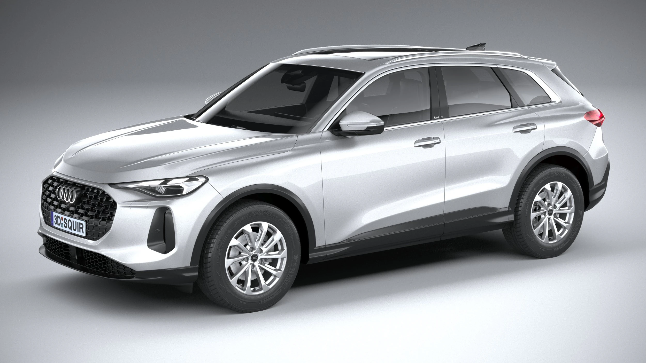 Audi Q5 base 2025 3D Model .c4d .max .obj .3ds .fbx .stl .blend 
