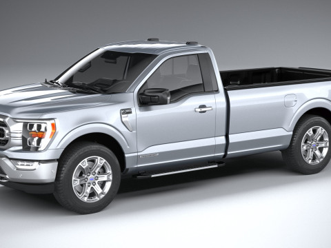 F-150 XLT Regular Cab 2022 3D Model