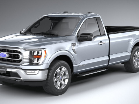 F-150 XLT Regular Cab 2022 Modelo 3D