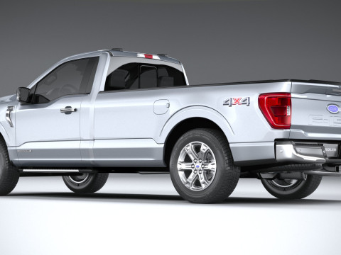F-150 XLT Regular Cab 2022 Modelo 3D