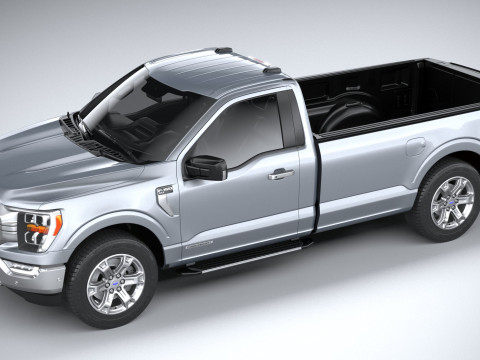 F-150 XLT Regular Cab 2022 Modelo 3D