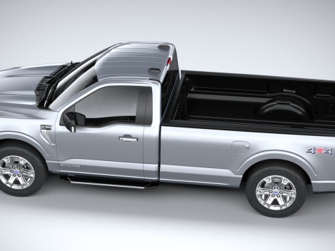 F-150 XLT Regular Cab 2022 Modelo 3D
