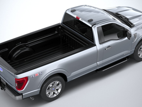 F-150 XLT Regular Cab 2022 Modelo 3D