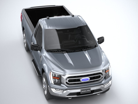 F-150 XLT Regular Cab 2022 Modelo 3D