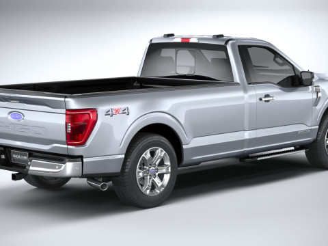 F-150 XLT Regular Cab 2022 Modelo 3D