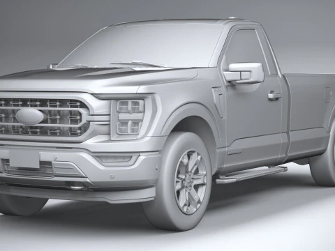 F-150 XLT Regular Cab 2022 3D Model