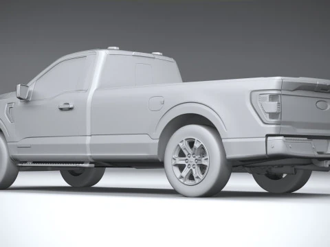 F-150 XLT Regular Cab 2022 3D Model