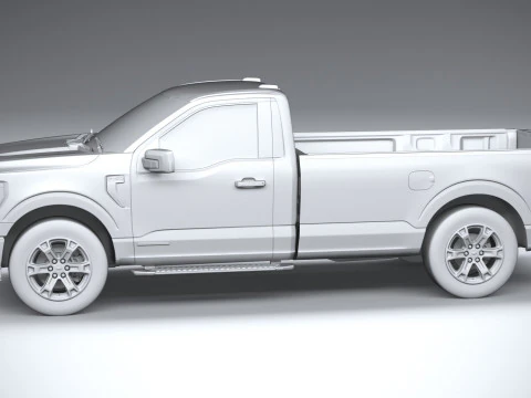 F-150 XLT Regular Cab 2022 3D Model