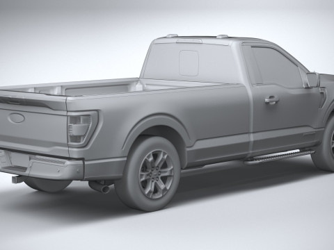 F-150 XLT Regular Cab 2022 Modelo 3D