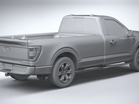 F-150 XLT Regular Cab 2022 3D Model