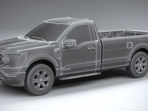 F-150 XLT Regular Cab 2022 3D Model