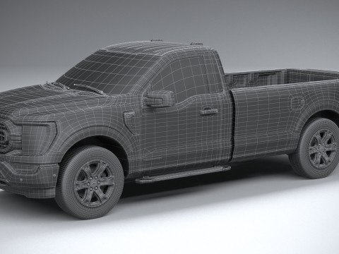 F-150 XLT Regular Cab 2022 Modelo 3D