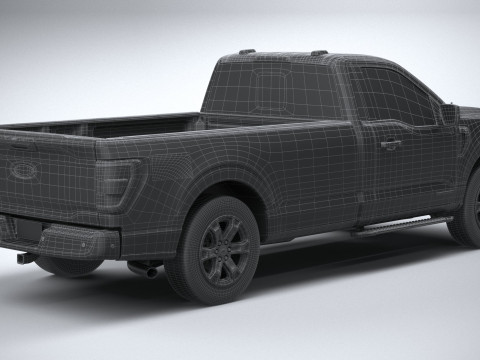 F-150 XLT Regular Cab 2022 Modelo 3D