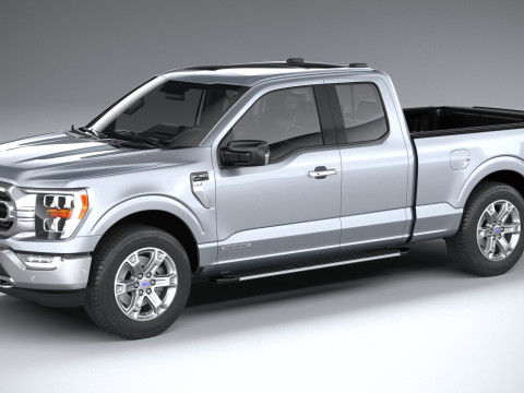 F-150 XLT Super Cab 2022 3D Model