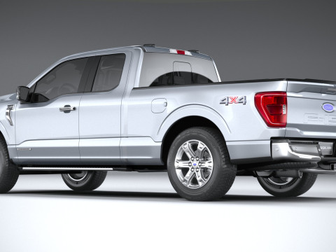 F-150 XLT Super Cab 2022 Modelo 3D