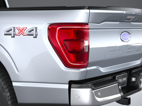 F-150 XLT Super Cab 2022 Modelo 3D