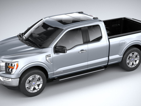 F-150 XLT Super Cab 2022 Modelo 3D