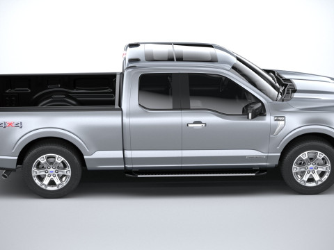 F-150 XLT Super Cab 2022 Modelo 3D