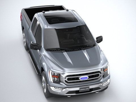 F-150 XLT Super Cab 2022 Modelo 3D