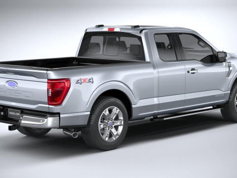 F-150 XLT Super Cab 2022 Modelo 3D