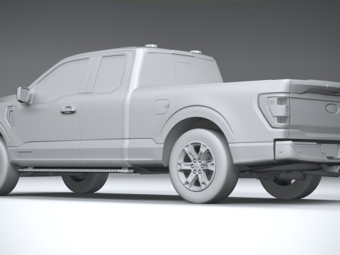 F-150 XLT Super Cab 2022 Modelo 3D