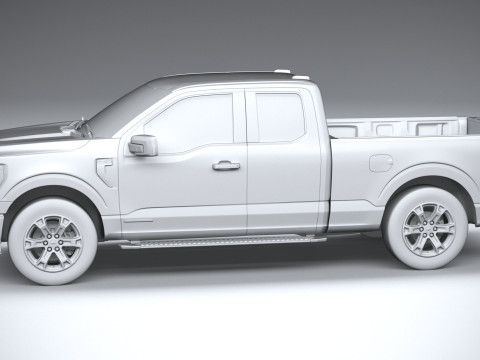 F-150 XLT Super Cab 2022 Modelo 3D