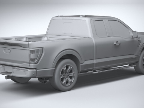 F-150 XLT Super Cab 2022 Modelo 3D