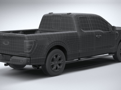 F-150 XLT Super Cab 2022 Modelo 3D