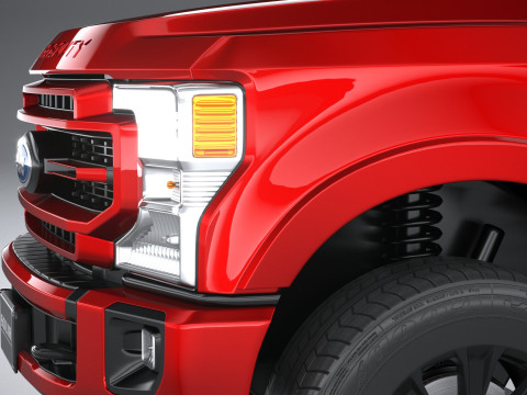 F-250 Super Duty Lariat 2022 3D Модель
