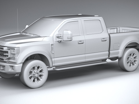 F-250 Super Duty Lariat 2022 3D Модель
