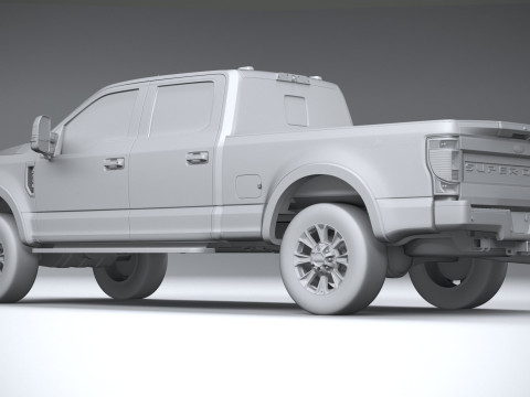 F-250 Super Duty Lariat 2022 3D Модель