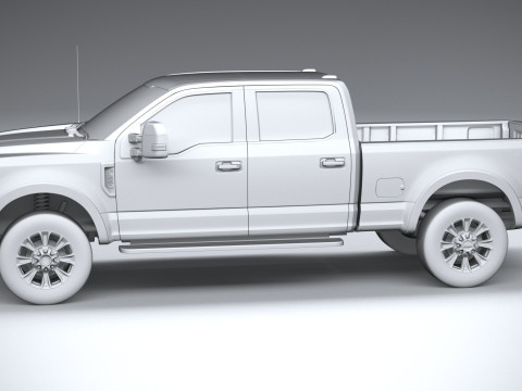 F-250 Super Duty Lariat 2022 3D Модель