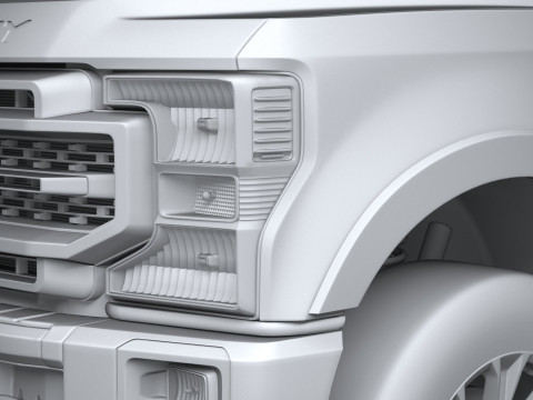 F-250 Super Duty Lariat 2022 3D Модель