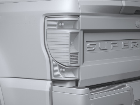 F-250 Super Duty Lariat 2022 3D Модель