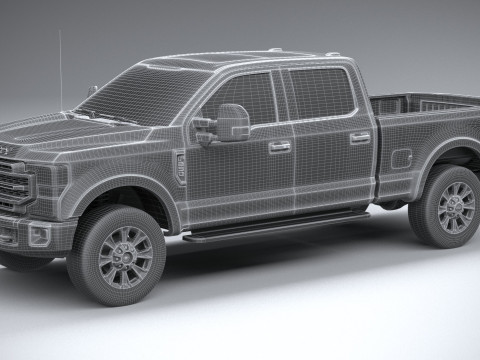 F-250 Super Duty Lariat 2022 3D Модель