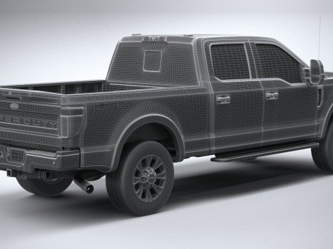 F-250 Super Duty Lariat 2022 3D Модель