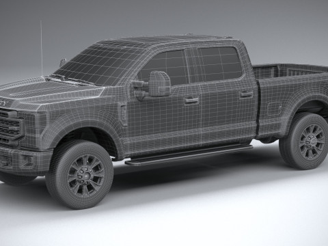 F-250 Super Duty Lariat 2022 3D Модель