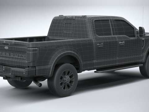 F-250 Super Duty Lariat 2022 3D Модель