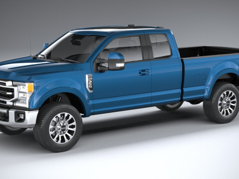 F-350 Super Duty Lariat Super Cab LB 2022 Model 3D