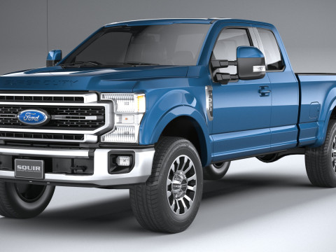 F-350 Super Duty Lariat Super Cab LB 2022 3D Model