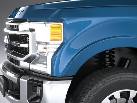 F-350 Super Duty Lariat Super Cab LB 2022 3D Model